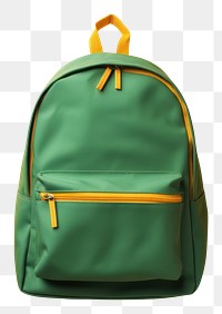 PNG  Backpack bag yellow green. AI generated Image by rawpixel.