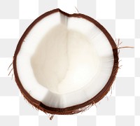 PNG  Coconut eggshell produce brown. AI generated Image by rawpixel.