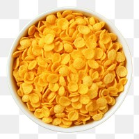PNG  Corn flakes food bowl breakfast. AI generated Image by rawpixel.