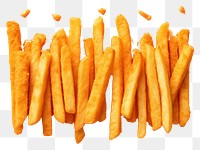 PNG  Crispy chicken fries yellow food freshness. AI generated Image by rawpixel.