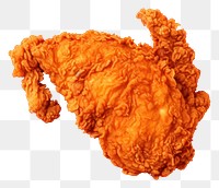 PNG  Crispy fried chicken food red red background. AI generated Image by rawpixel.