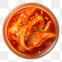PNG  Delicious kimchi food bowl dish. AI generated Image by rawpixel.