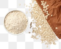 PNG  Delicious oatmeal breakfast powder food. AI generated Image by rawpixel.