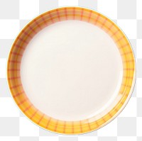 PNG  Empty a plate pattern tableware porcelain. AI generated Image by rawpixel.