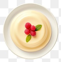 PNG  Pudding raspberry dessert fruit. AI generated Image by rawpixel.