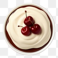 PNG  Pudding dessert cream fruit. 