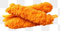 PNG  Crispy chicken fries yellow vegetable freshness. AI generated Image by rawpixel.