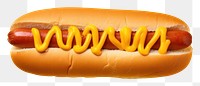PNG  Hot dog yellow food yellow background. AI generated Image by rawpixel.