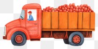 PNG Truck vehicle red transportation. AI generated Image by rawpixel.