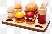 PNG Food meal egg hamburger. AI generated Image by rawpixel.