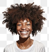 PNG African american smiling portrait laughing adult. AI generated Image by rawpixel.