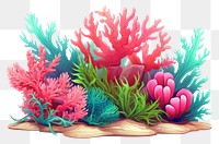 PNG Coral reef outdoors nature sea. AI generated Image by rawpixel.