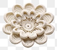 PNG Crochet white art creativity. AI generated Image by rawpixel.