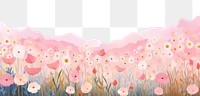 PNG Flower field backgrounds landscape outdoors. 