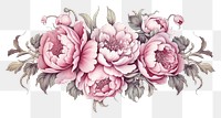 PNG Peony pattern flower plant. AI generated Image by rawpixel.