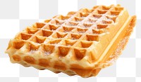 PNG Waffle waffle food white background. AI generated Image by rawpixel.