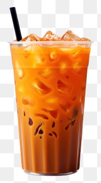 PNG Thai tea drink juice food. AI generated Image by rawpixel.