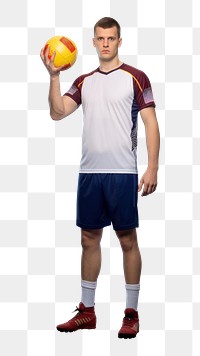 PNG Handball player football standing t-shirt. AI generated Image by rawpixel.