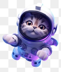 PNG Astronaut cat cartoon night moon