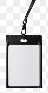 PNG A blank white id card hanging jewelry black. AI generated Image by rawpixel.