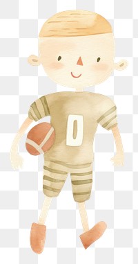 PNG Boy american football player sports toy white background. 