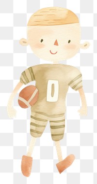 PNG Boy american football player sports toy  