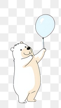 PNG A happy bear cartoon animal mammal. AI generated Image by rawpixel.