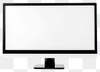 PNG Monitor computer television screen white. 