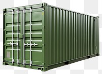 PNG  New green cargo container white background architecture delivering. AI generated Image by rawpixel.