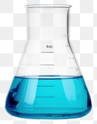 PNG Laboratory beaker in water blue laboratory bottle biotechnology. AI generated Image by rawpixel.