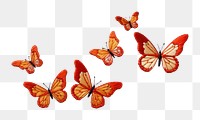 PNG Butterfly flying embroidery animal insect petal. 