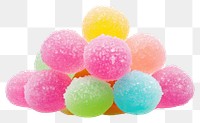 PNG  Sugar coated jellyy confectionery candy fruit. AI generated Image by rawpixel.