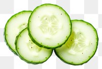 PNG  Cucumber vegetable sliced fruit. 