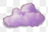 PNG Small pastel purple cloud fog sky astronomy nature. AI generated Image by rawpixel.