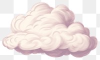 PNG A simple cartoon cloud white sky white background. AI generated Image by rawpixel.