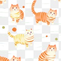 PNG Kitten pattern animal mammal pet. AI generated Image by rawpixel.