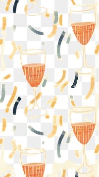 PNG Champagne glass pattern drink refreshment backgrounds. 