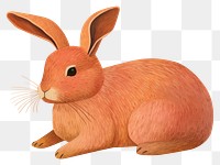 PNG A rabbit rodent animal mammal. AI generated Image by rawpixel.