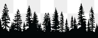 PNG Pine silhouette forest plant. AI generated Image by rawpixel.