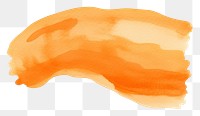 PNG Orange wave brush backgrounds paint white background. AI generated Image by rawpixel.