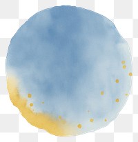 PNG Blue circle shape paint sky white background. AI generated Image by rawpixel.