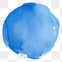 PNG Blue circle shape backgrounds paint stain. AI generated Image by rawpixel.