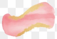 PNG Pink and gold glitter stains painting petal white background. AI generated Image by rawpixel.
