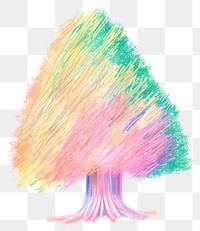 PNG Tree plant art white background. AI generated Image by rawpixel.