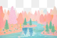 PNG Lake art backgrounds outdoors. AI generated Image by rawpixel.