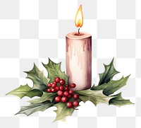 PNG Christmas candle illuminated celebration decoration. 