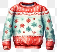 PNG Christmas sweater sweatshirt white background celebration. 