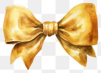 PNG Water color Christmas golden bow white background accessories accessory. AI generated Image by rawpixel.