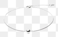 PNG Jewelry necklace silver white background. AI generated Image by rawpixel.