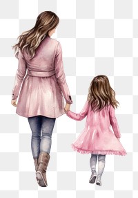 PNG Mothers walking adult child. AI generated Image by rawpixel.